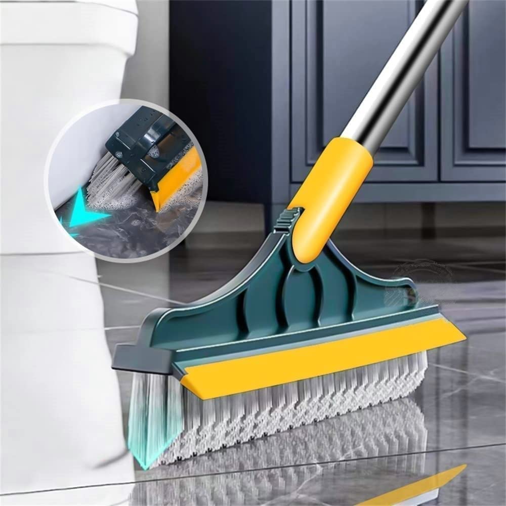 2-in-1 floor cleaning brush with a 120° rotatable head