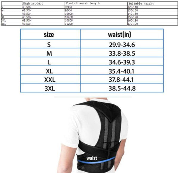 Back Pain Relief Belt | Posture Corrector Shoulder & Spine Support Brace