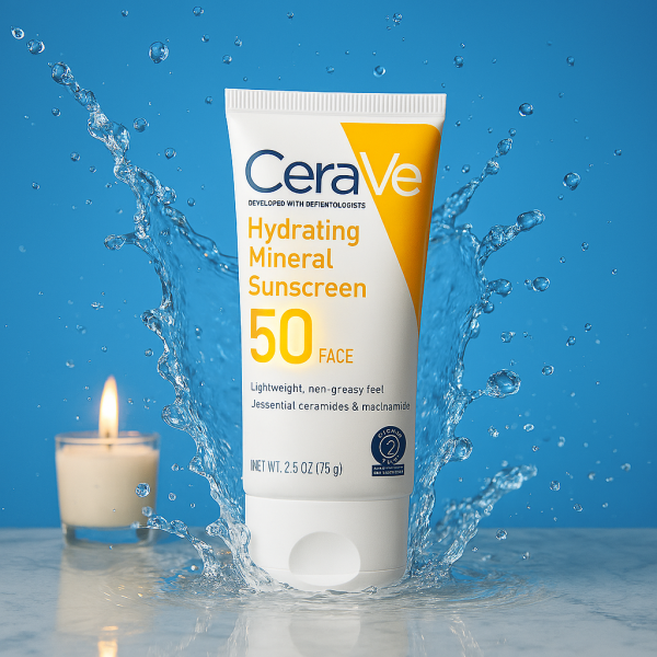 CeraVe Skincare Set | Night Cream, Retinol Serum, Acne Foaming Cleanser & Hydrating Mineral Sunscreen SPF 50 | Dermatologist-Recommended Daily Skincare