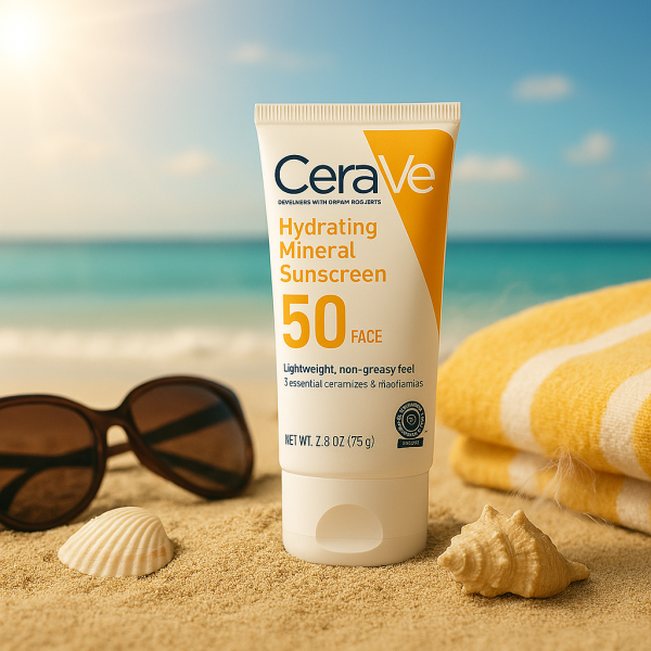 CeraVe Skincare Set | Night Cream, Retinol Serum, Acne Foaming Cleanser & Hydrating Mineral Sunscreen SPF 50 | Dermatologist-Recommended Daily Skincare