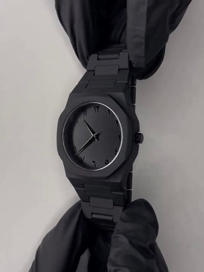Full BLACK AURA Quartz Watch – Lightweight Design And Premium Quality