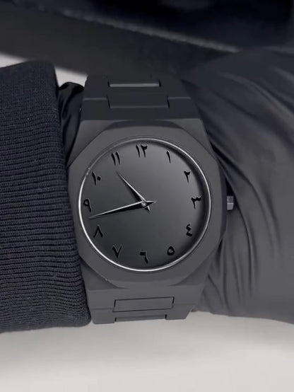 Full BLACK AURA Quartz Watch – Lightweight Design And Premium Quality