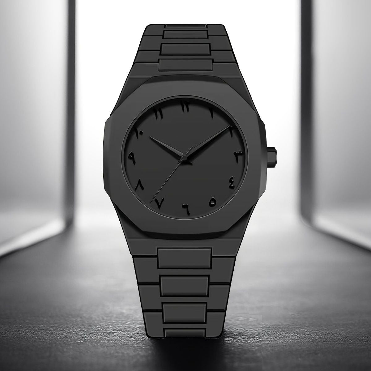 Full BLACK AURA Quartz Watch – Lightweight Design And Premium Quality