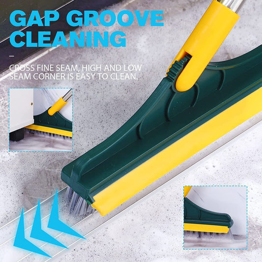 2-in-1 floor cleaning brush with a 120° rotatable head